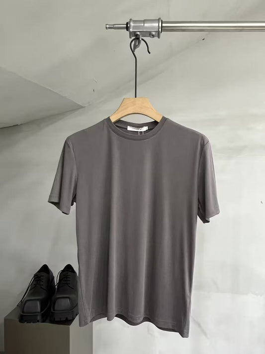 Silky-Drape Essential Crewneck Tee