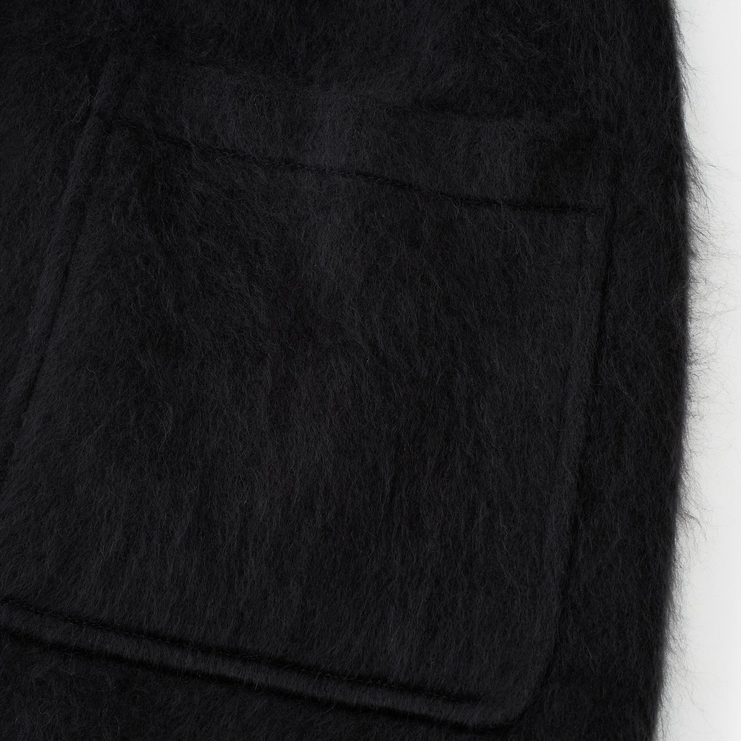 Brushed Belted Wool-Blend Knit Jacket