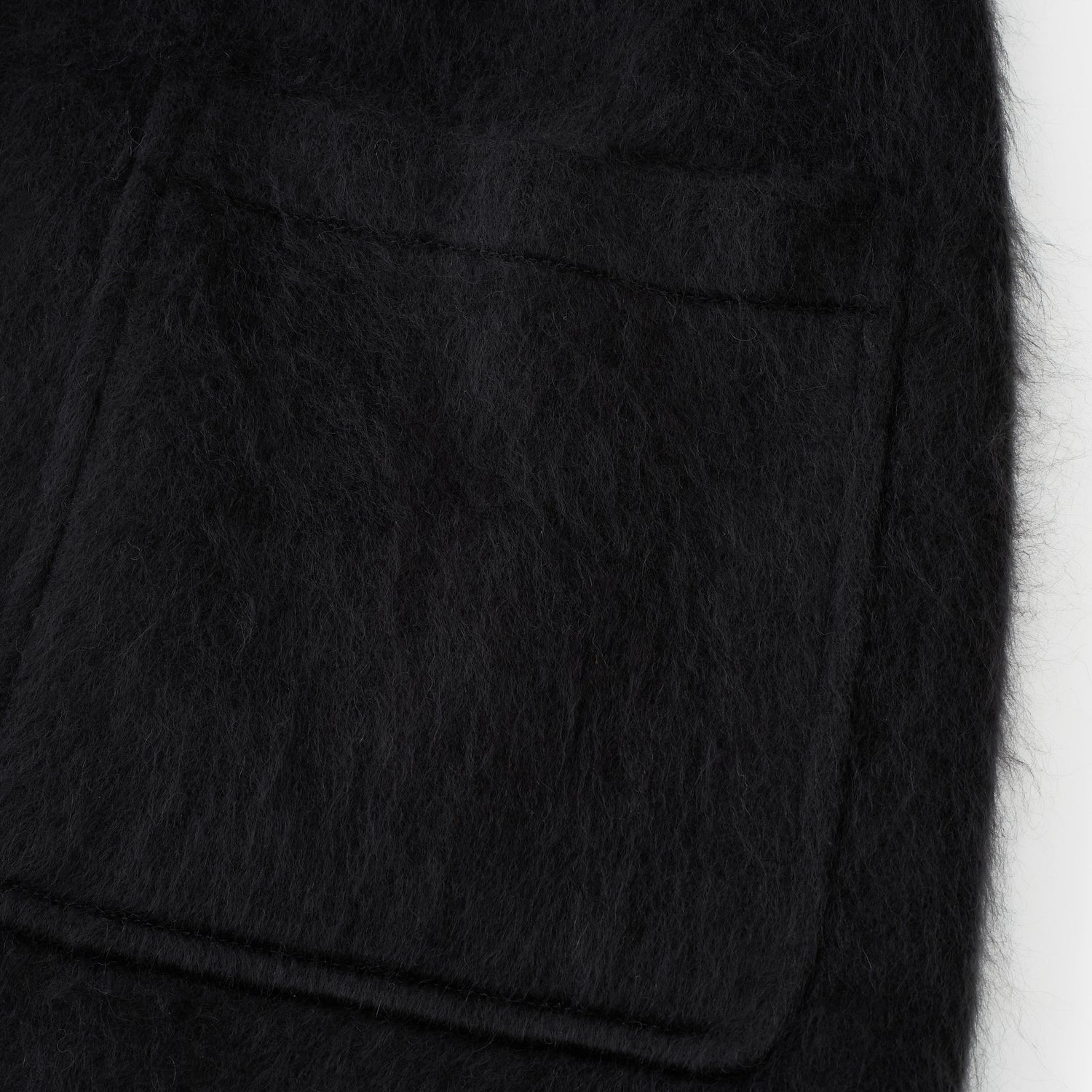 Brushed Belted Wool-Blend Knit Jacket