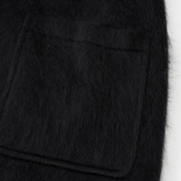 Brushed Belted Wool-Blend Knit Jacket