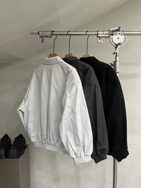 Dropped-Shoulder Zip-Up Utility Jacket
