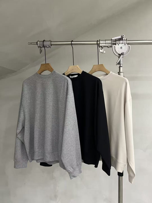 Relaxed Knit Crewneck Sweatshirt