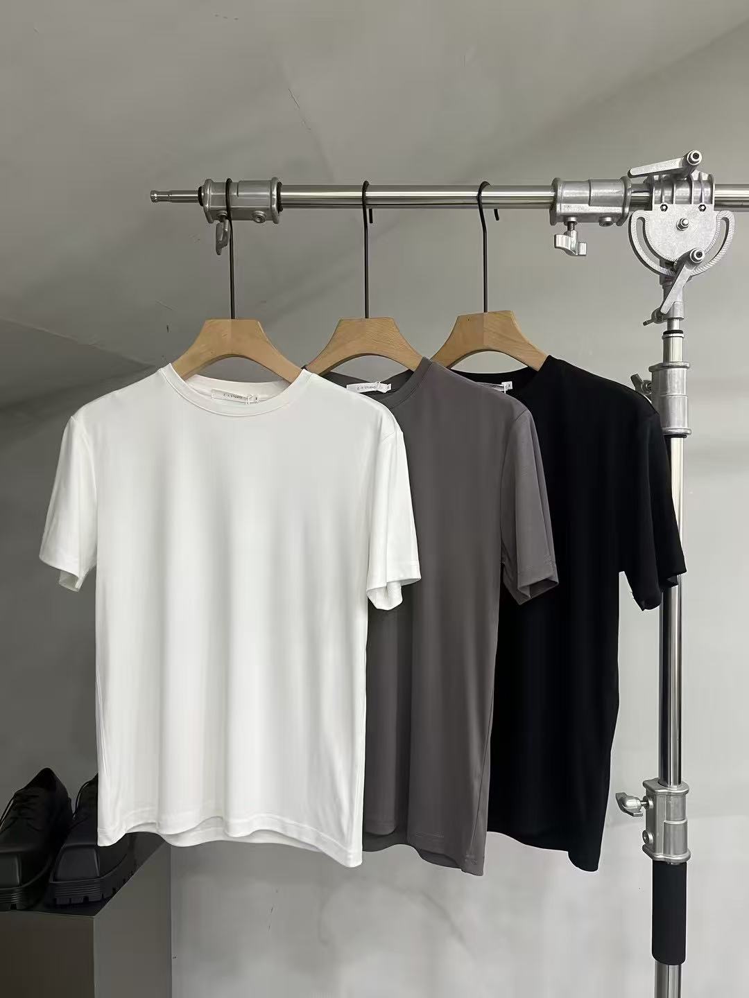 Silky-Drape Essential Crewneck Tee