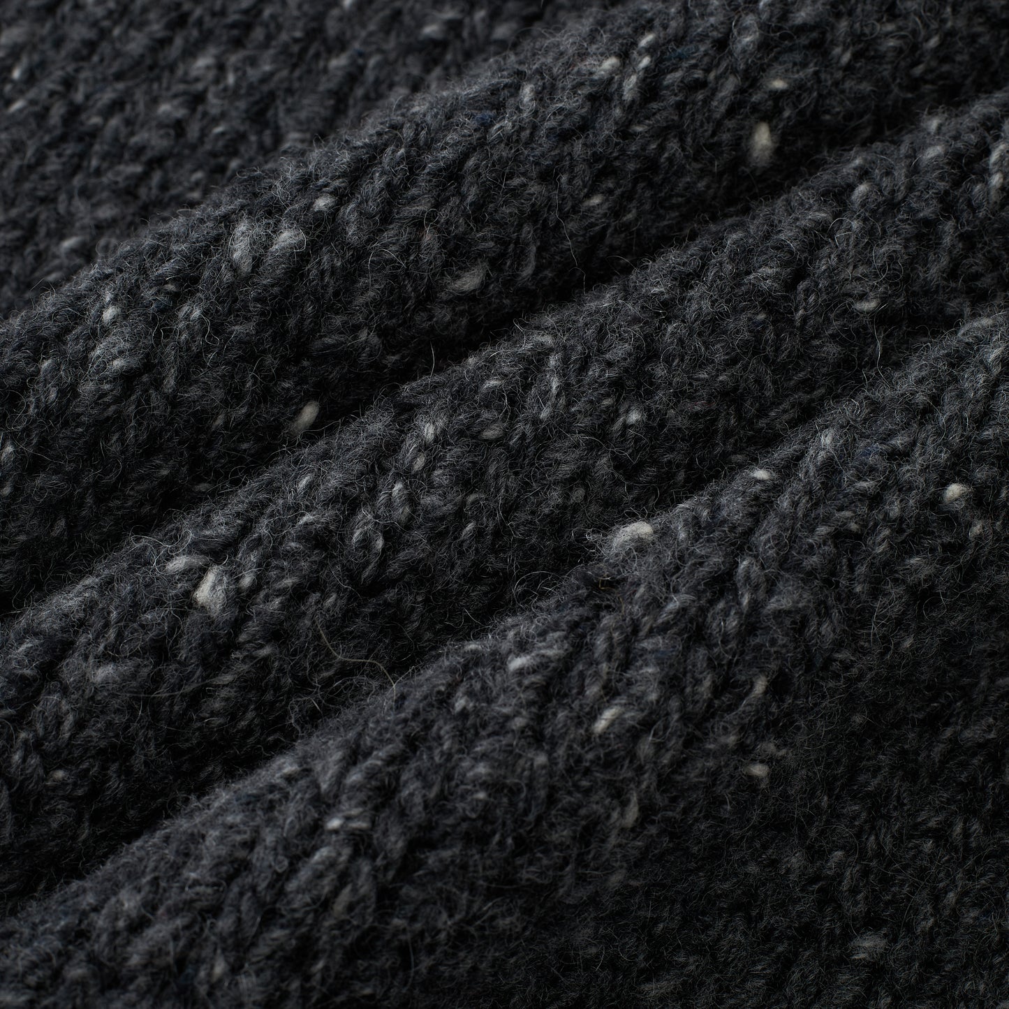 Marl-Knit Wool Crewneck Sweater