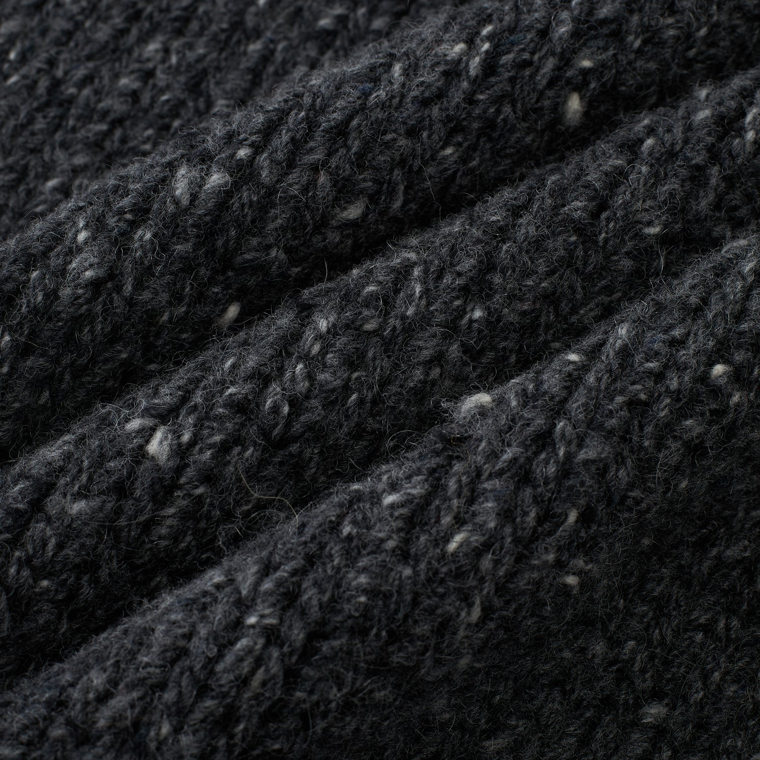 Marl-Knit Wool Crewneck Sweater