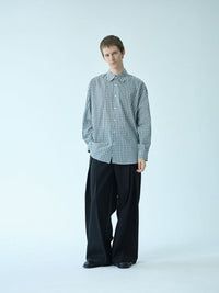 Monochrome Check Relaxed Shirt