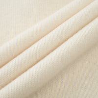 Crochet-Trim Hooded Wool Henley Sweater