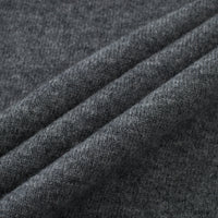 Crochet-Cuff Pullover Wool Crewneck Sweater