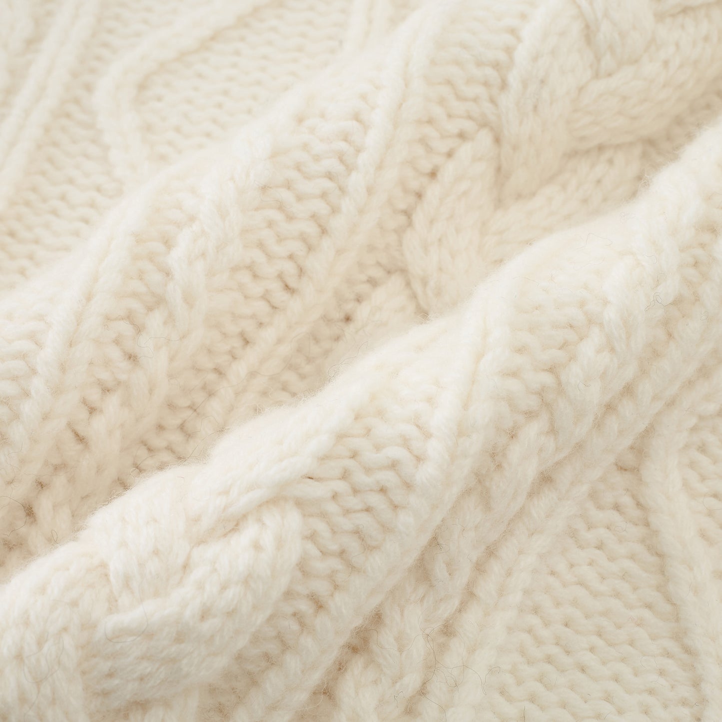 Side-Button Collared Cable-Knit Wool-Blend Sweater
