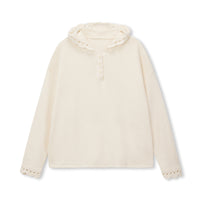 Halo Hand-Crochet Wool Hoodie