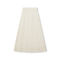 Halo Wool Crochet A-Line Skirt