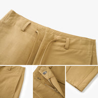 Tie-Waist Cotton-Blend Wide-Leg Pants