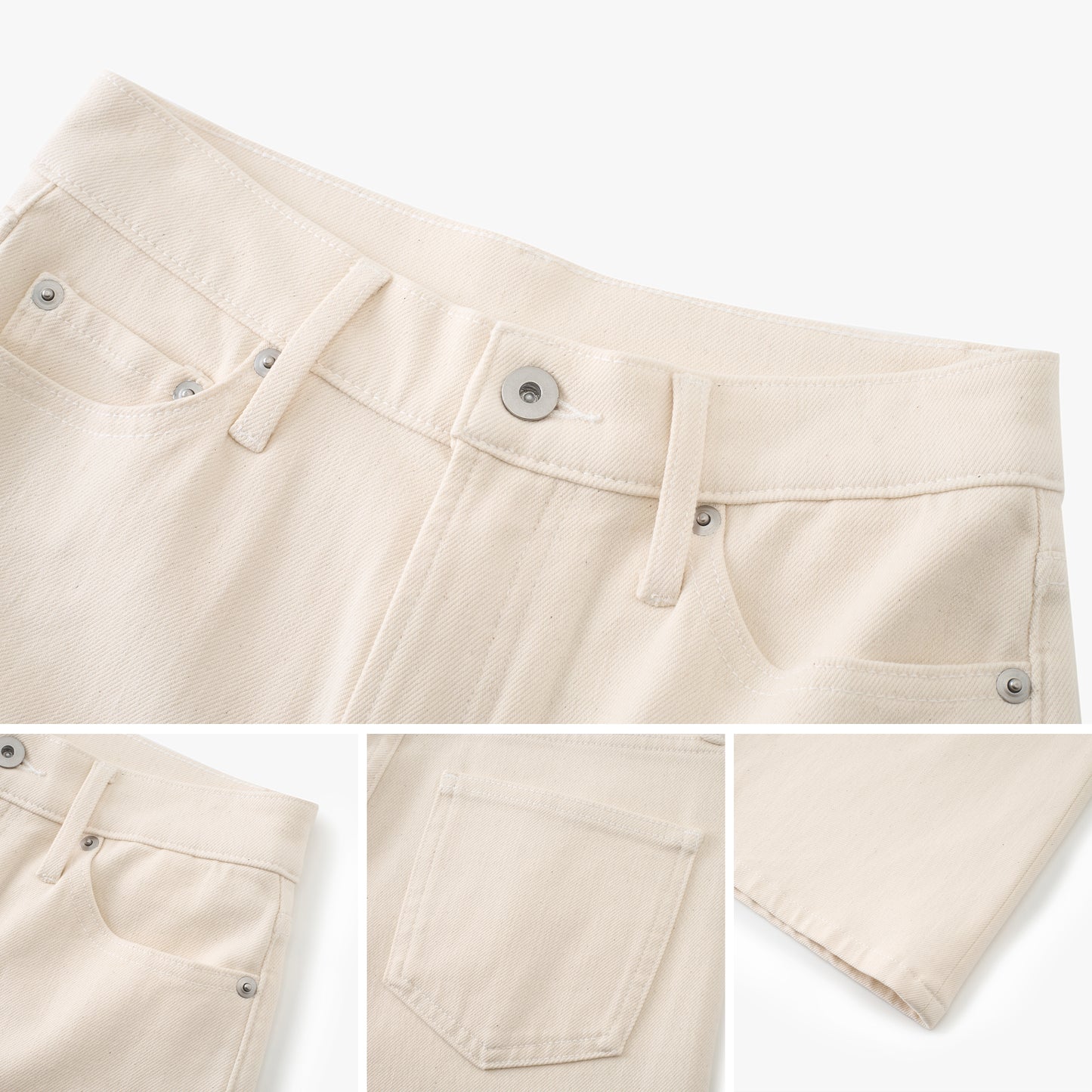Clean High-Rise Straight-Leg Pants