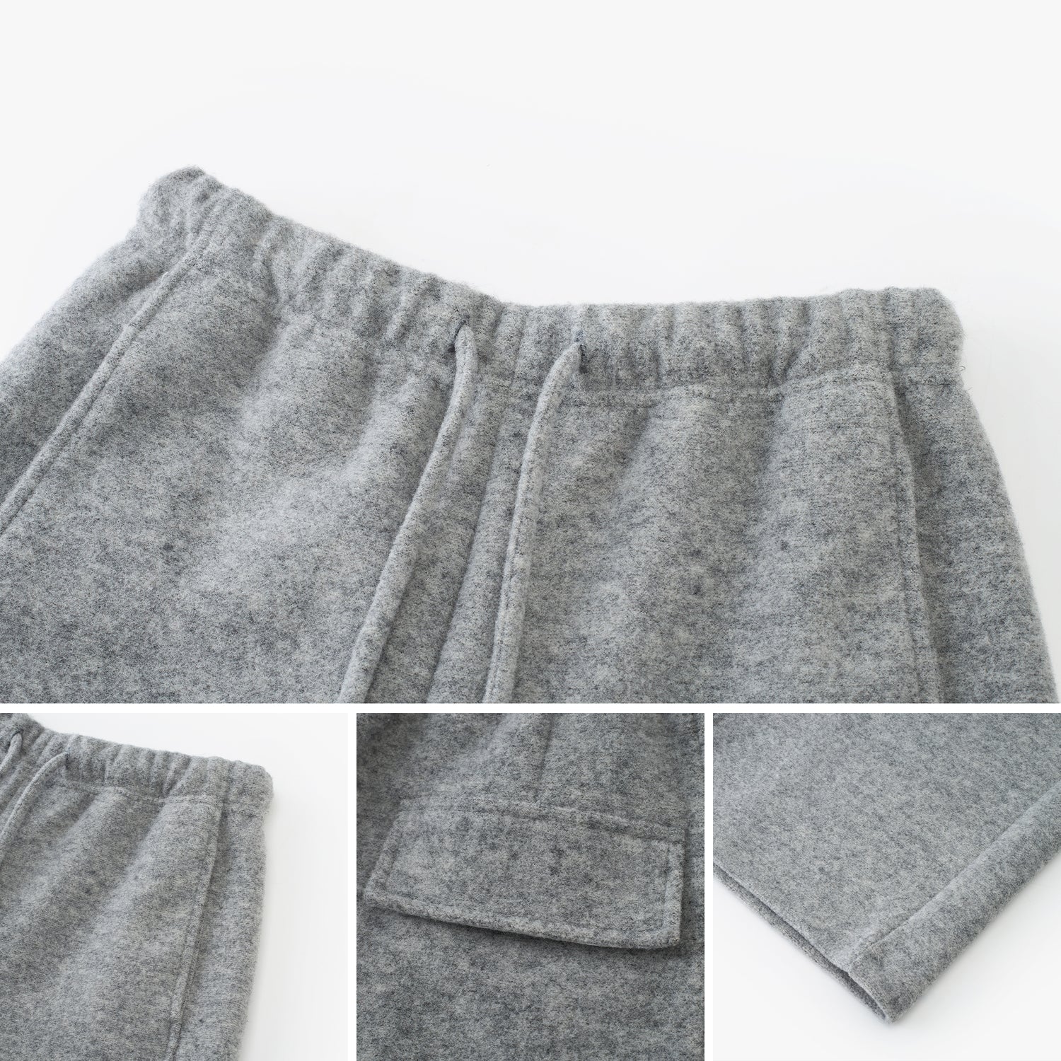 Drawstring-Waist Wool-Blend Wide-Leg Pants