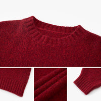 Brushed Wool-Blend Crewneck Sweater
