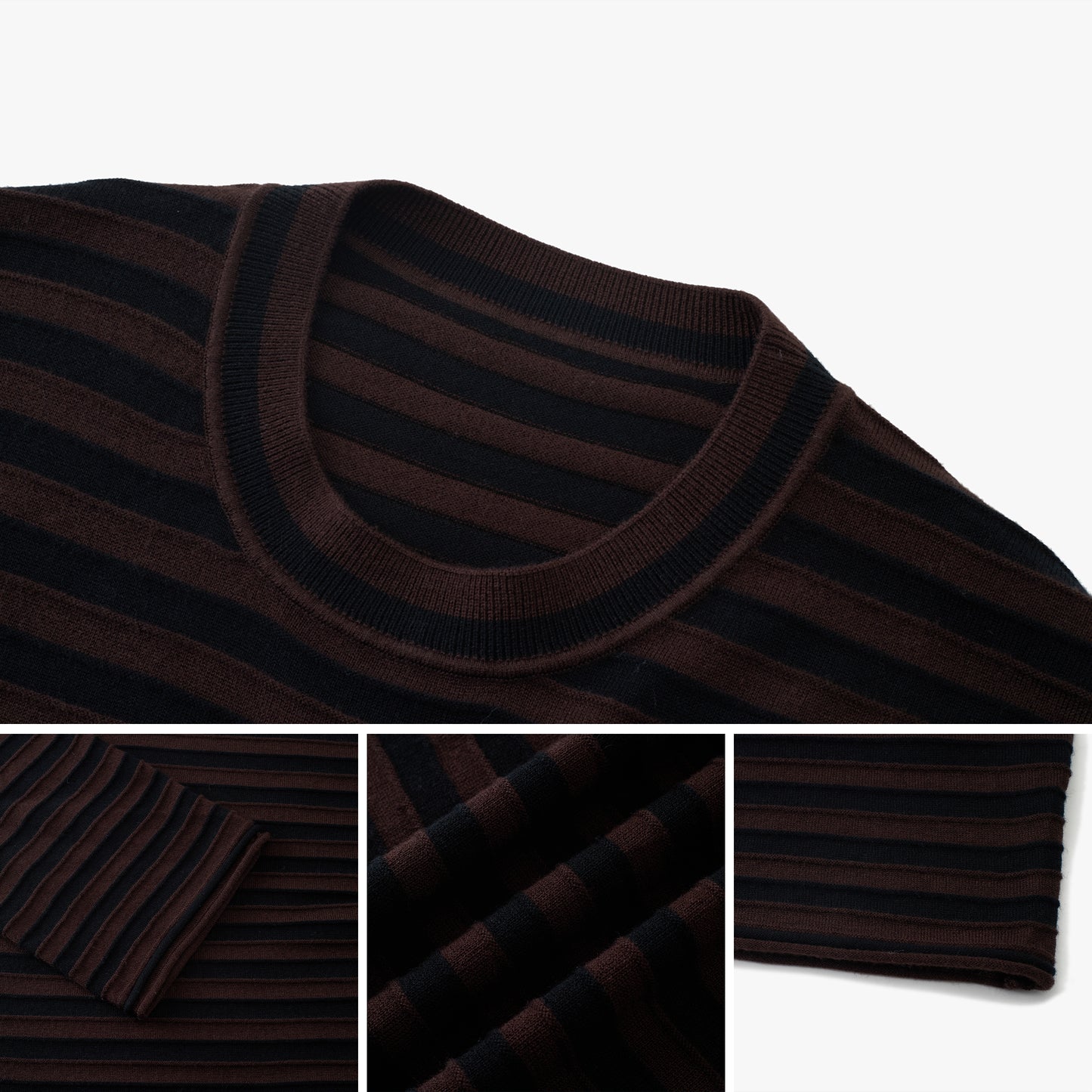 Stripe Silk-Blend Knit Sweater