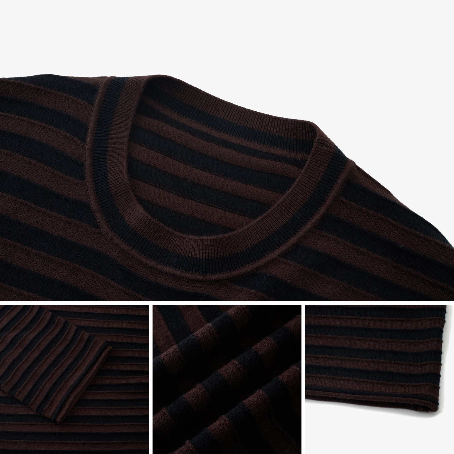 Stripe Silk-Blend Knit Sweater