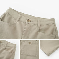 Clean Cotton-Stretch Wide-Leg Pants
