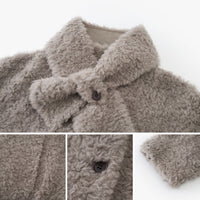 Teddy-Texture Wool Jacket