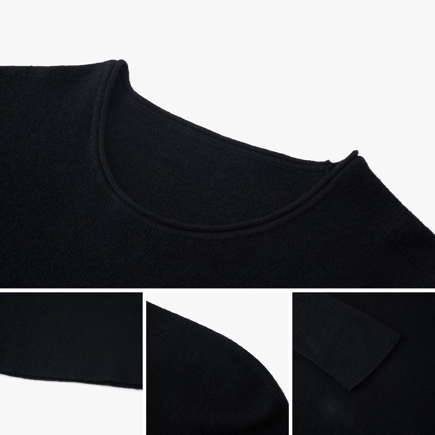 Fine-Gauge Cashmere-Silk Blend Scoopneck Knit Top