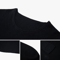 Fine-Gauge Cashmere-Silk Blend Scoopneck Knit Top