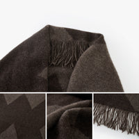 Geometric Yak Wool Cape Wrap