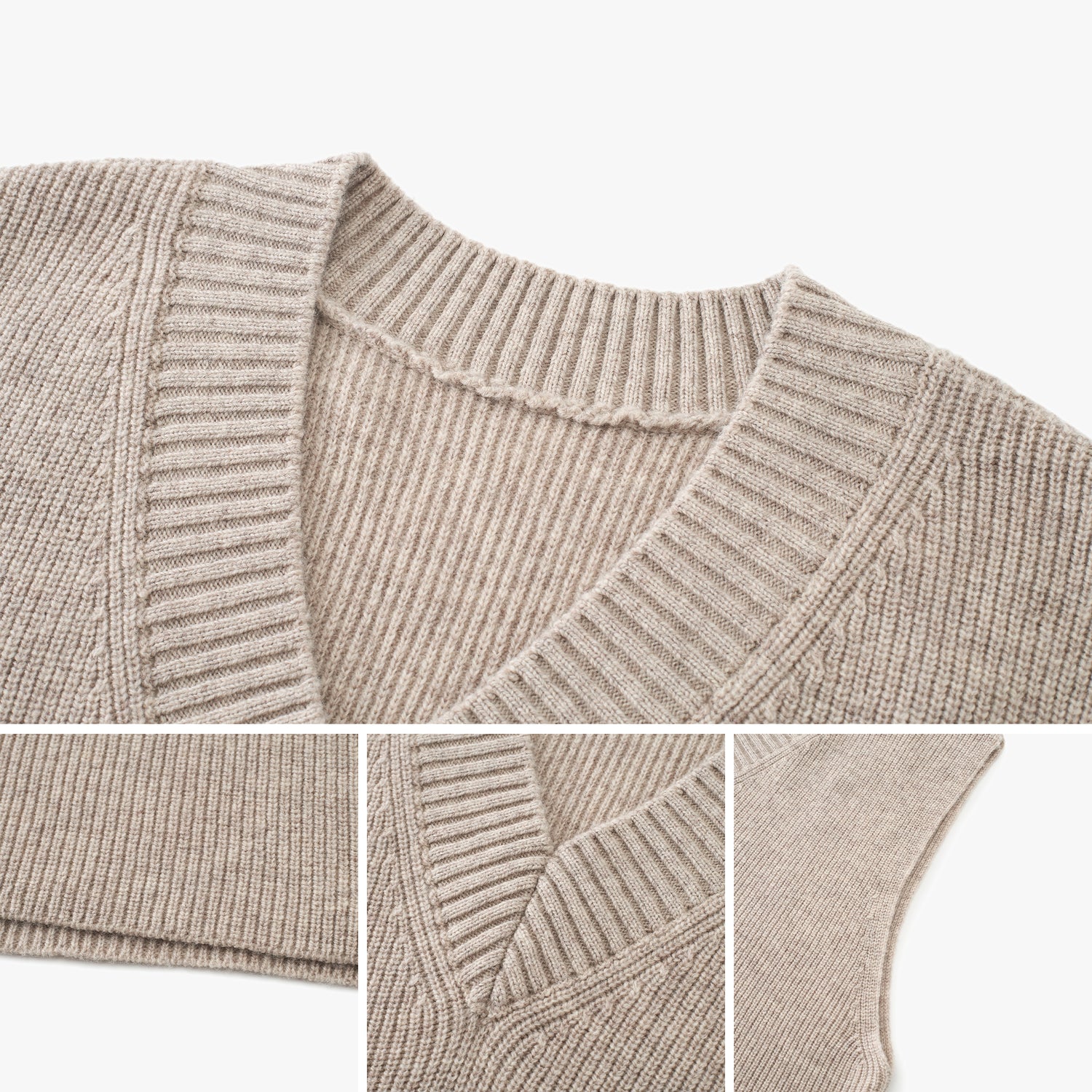 Merino Wool V-Neck Sweater Vest