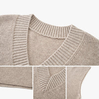 Merino Wool V-Neck Sweater Vest