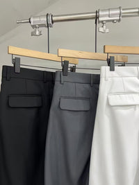 Wide-Leg Tailored Trousers