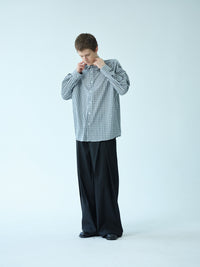 Monochrome Check Relaxed Shirt