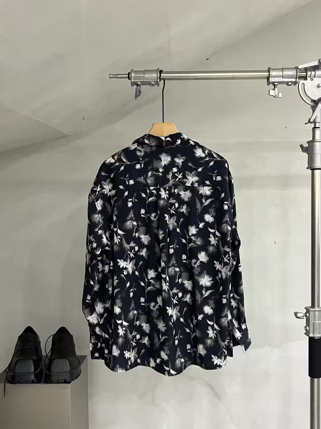 Floral Print Relaxed Long Sleeve Shirt