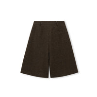 Textured Wool-Blend Bermuda Shorts
