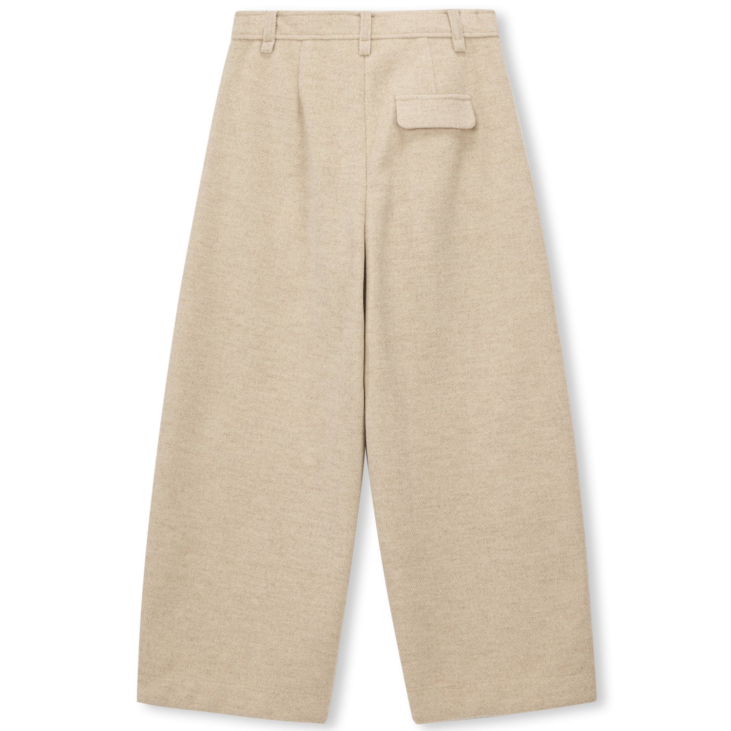 Clean-Seam Wide-Leg Wool-Blend Trousers