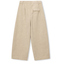 Clean-Seam Wide-Leg Wool-Blend Trousers