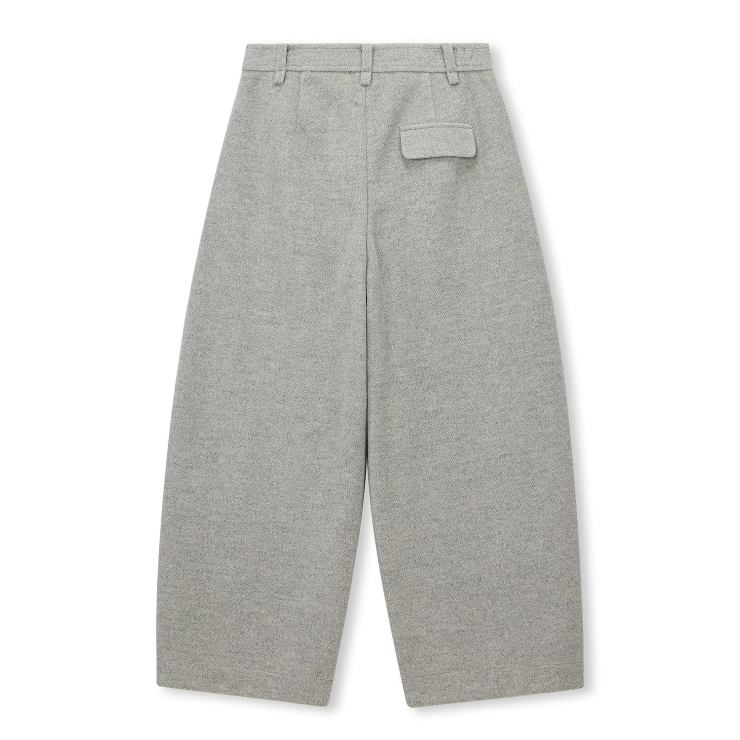 Clean-Seam Wide-Leg Wool-Blend Trousers