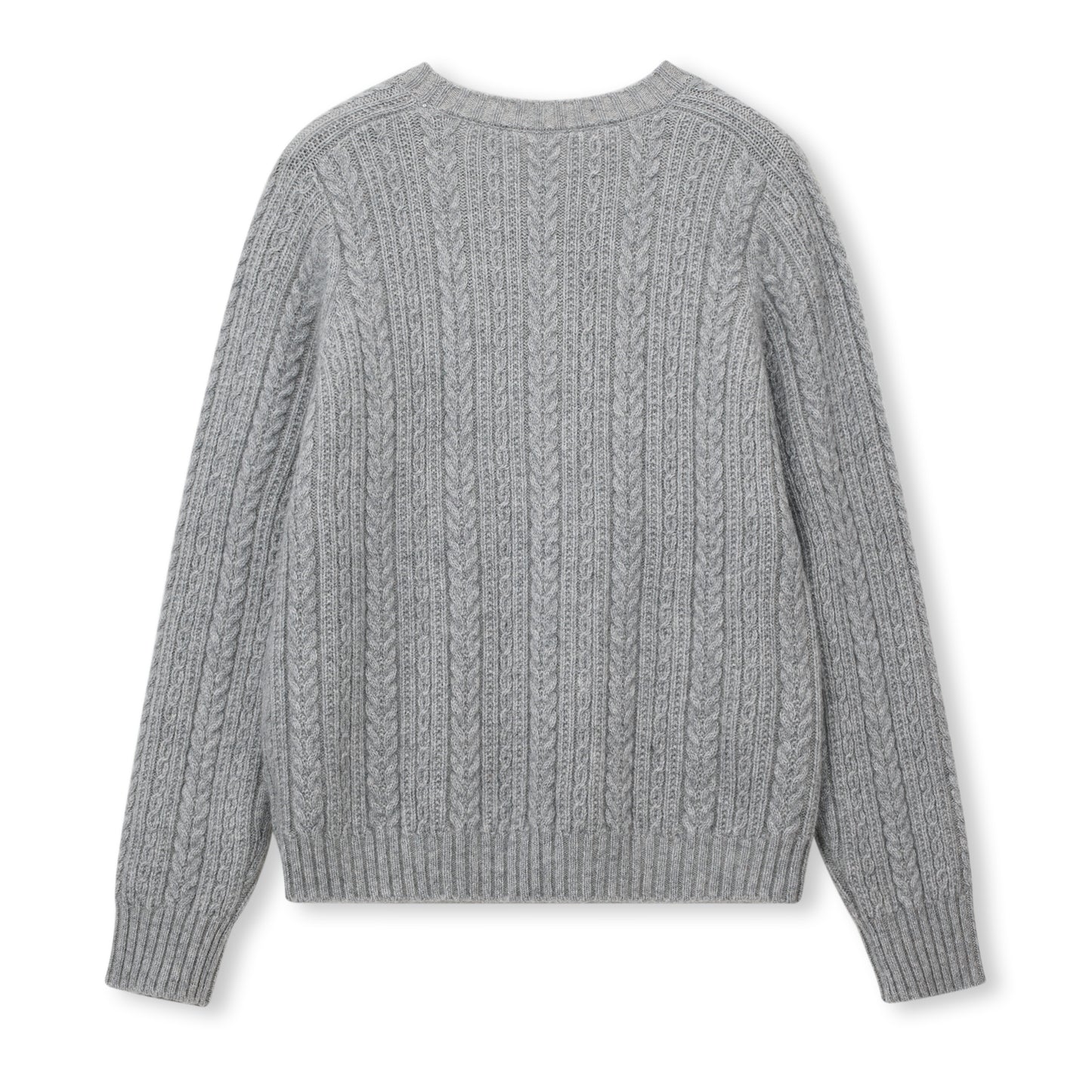 Cable-Knit Wool-Blend Crewneck Sweater