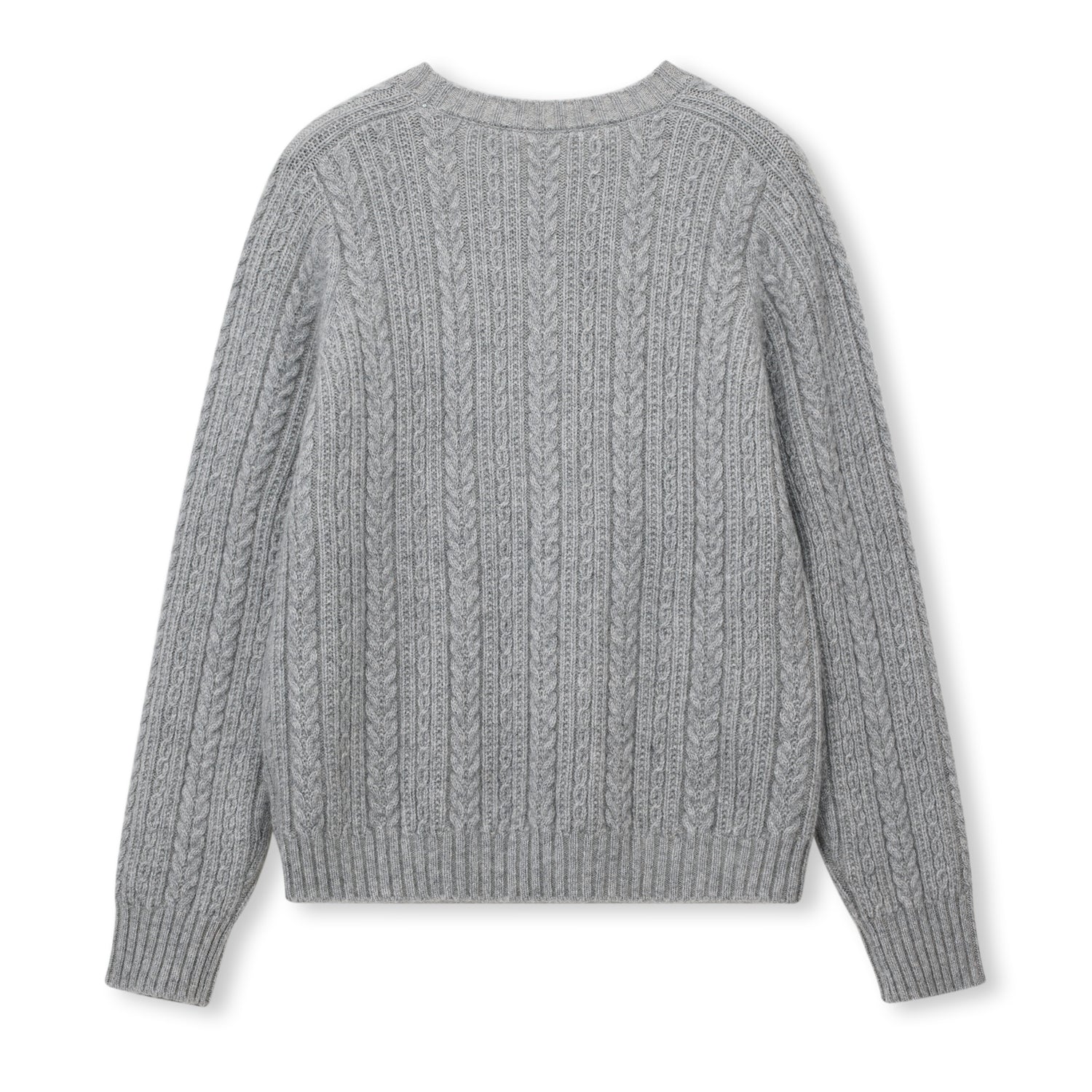 Cable-Knit Wool-Blend Crewneck Sweater