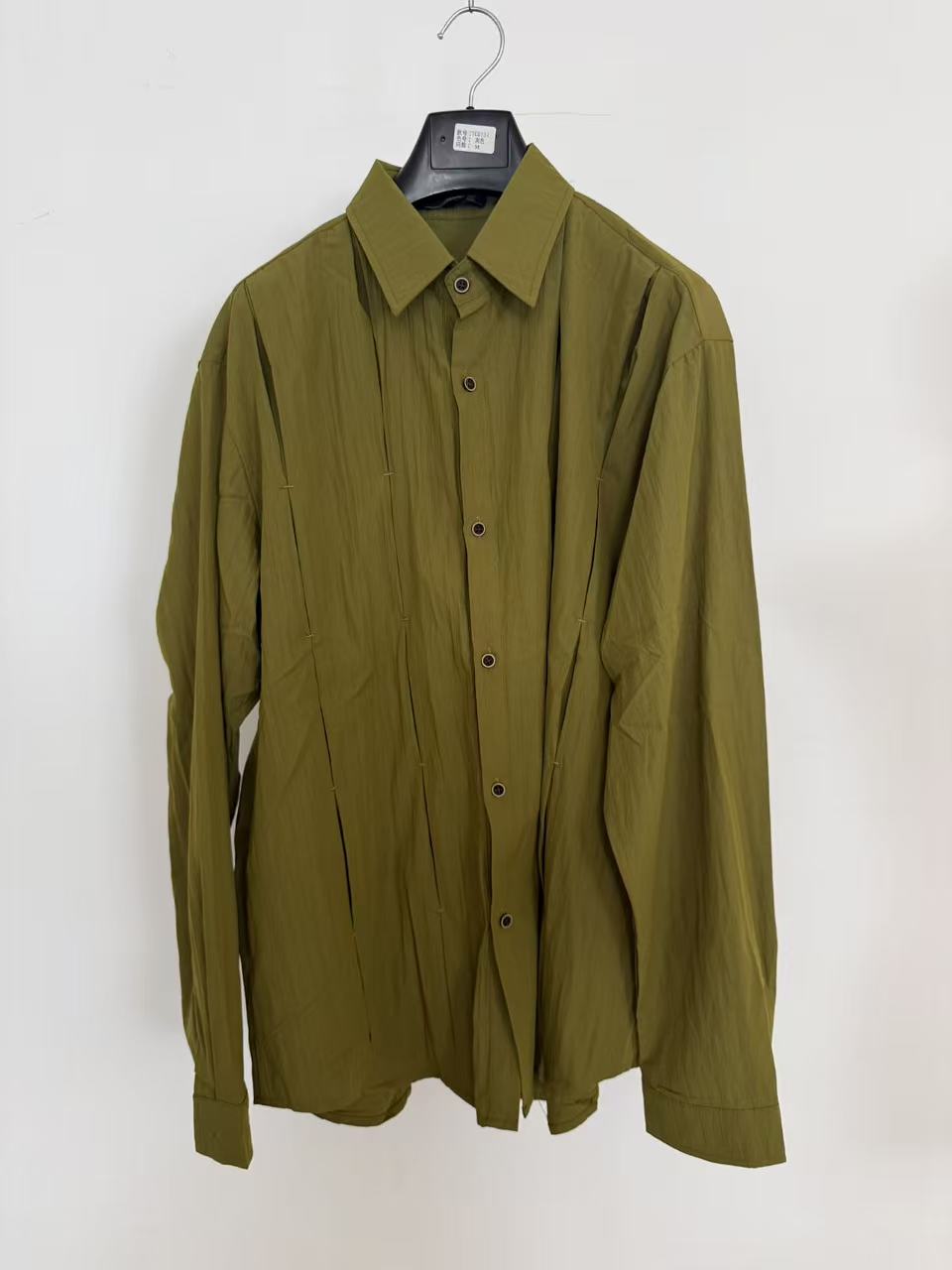 Architectural Pintuck Crinkle Shirt