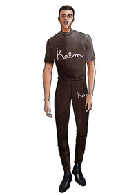 Signature Script Sculpted Tee & Stacked Pant Set