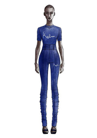 Signature Script Sculpted Tee & Stacked Pant Set