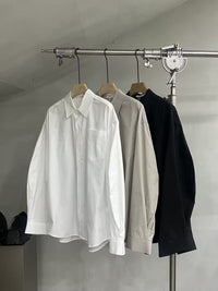 Oversized Pocket Cotton Shirt