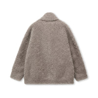 Teddy-Texture Wool Jacket