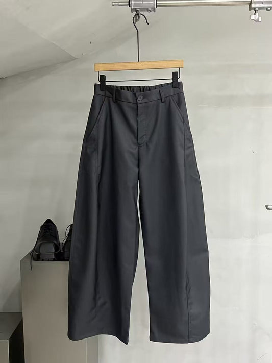 Clean Wide-Leg Tailored Trousers
