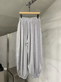 Relaxed Drape Elastic-Hem Pants