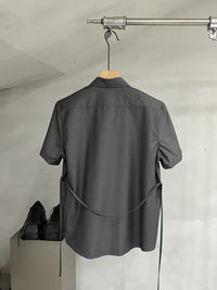 Relaxed Short-Sleeve Button-Up Shirt