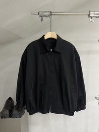 Dropped-Shoulder Zip-Up Utility Jacket