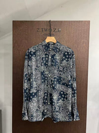 Paisley Patchwork Long-Sleeve Shirt