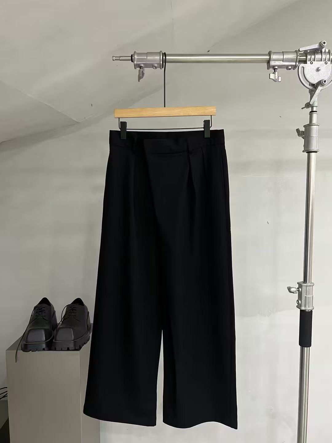 Soft-Tailored Wide-Leg Trousers
