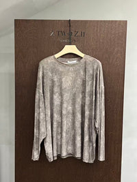 Washed Botanical Relaxed Long-Sleeve Tee
