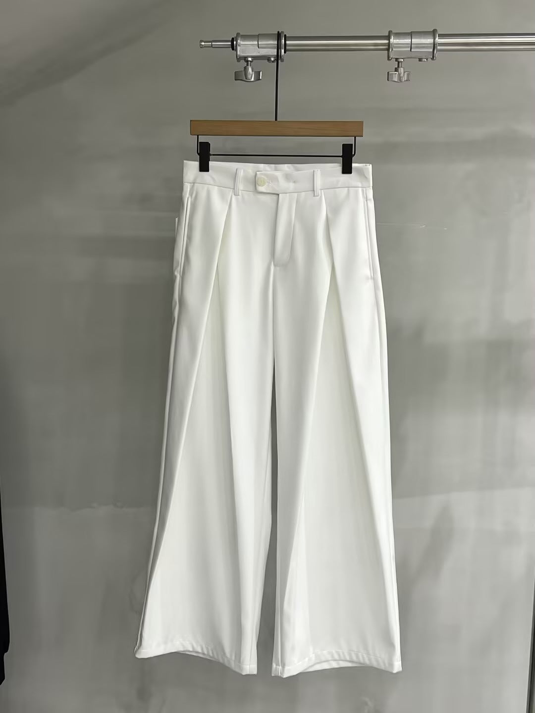 Wide-Leg Tailored Trousers